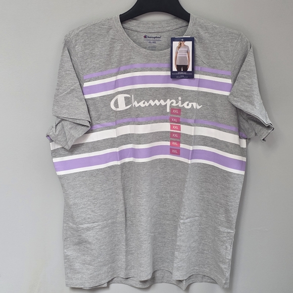 Champion Gray and Purple Women's Shirt - Picture 1 of 9